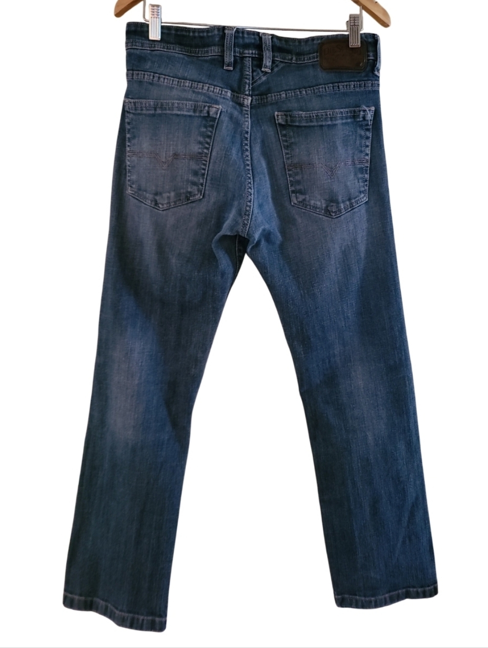 Diesel Co D-Strukt Slim Straight Leg Jeans Medium Dark Wash Fade Made In Italy - Picture 8 of 16